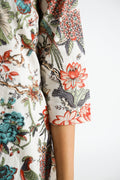 White Multi color Jungle Organic Printed Pure Cotton Loungewear Set | | Shop stylish women's clothing online at Label Flavia |