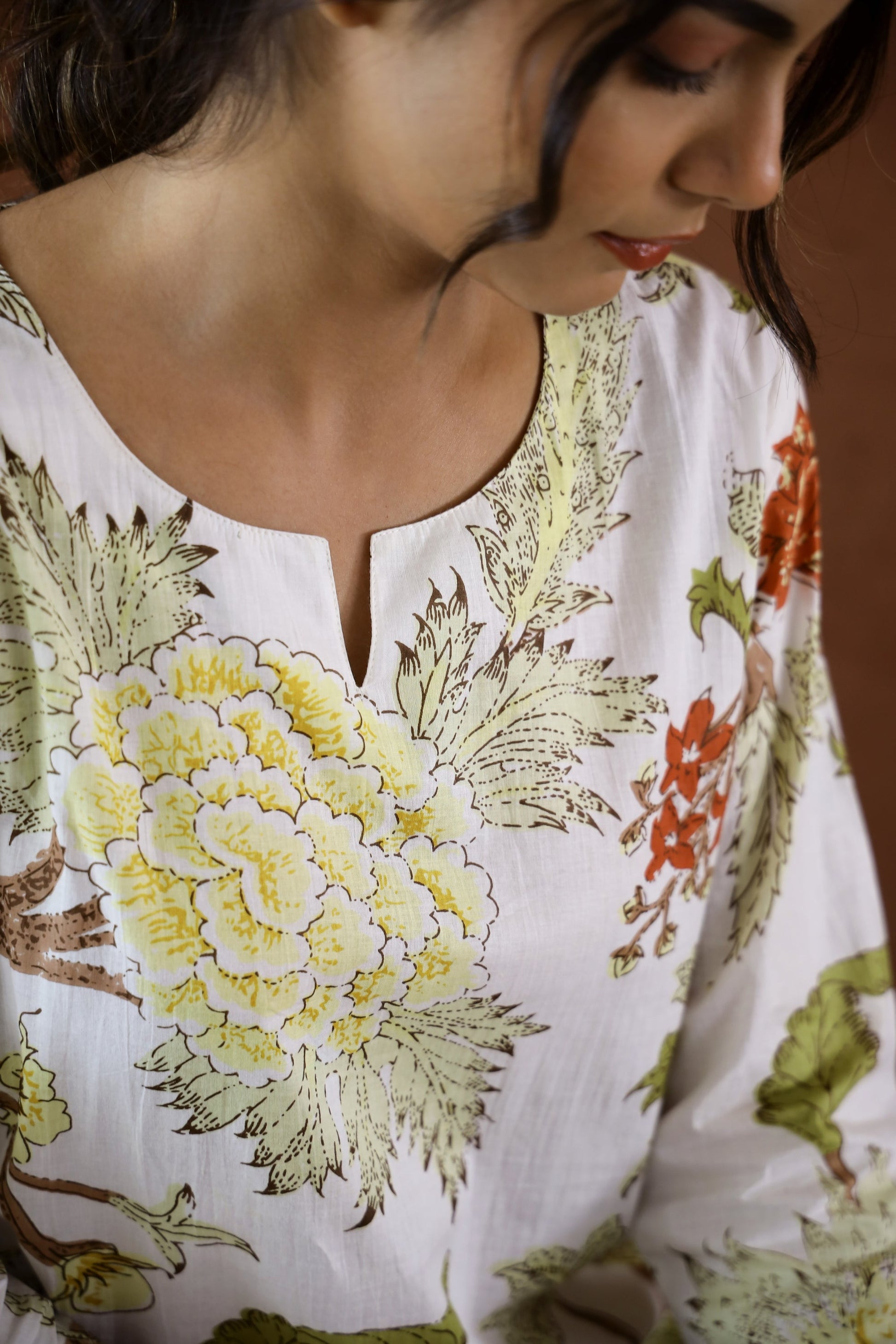 White Botanic Cotton Coord Set | Co-Ord Set | Shop stylish women's clothing online at Label Flavia |