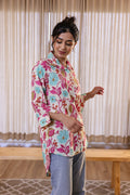 Women's Colorful Floral Shirt - Fun & Fresh | Women's Shirt | Shop stylish women's clothing online at Label Flavia |