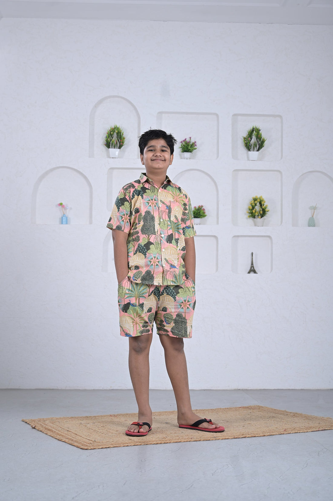 Tropical Jungle Print Boys Coord Set