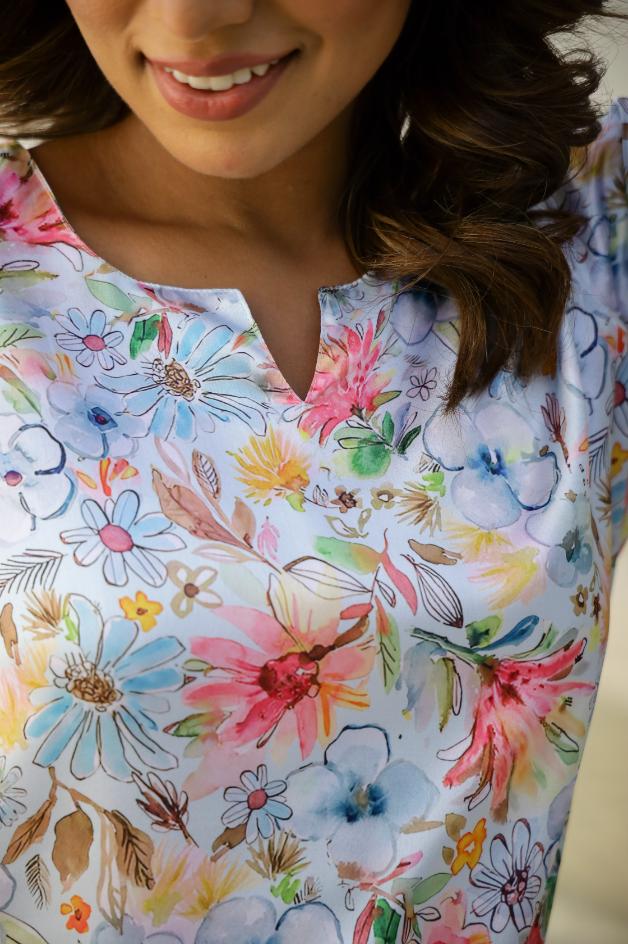 Floral Cotton Satin Pajama Set - Soft & Stylish Nightwear for Women | Co-Ord Set | Shop stylish women's clothing online at Label Flavia |