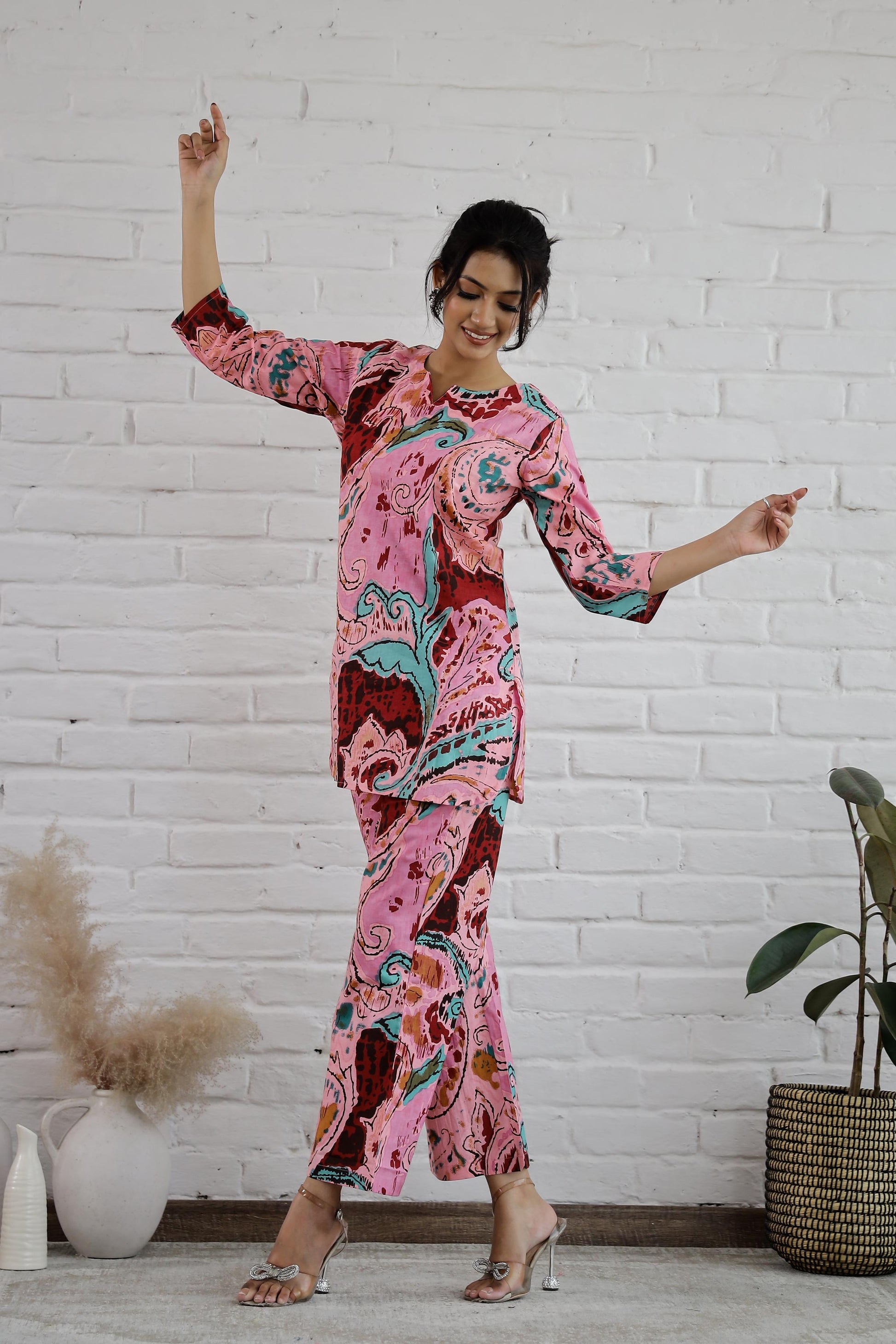 Cotton Printed Co-ord Set | Co-Ord Set | Shop stylish women's clothing online at Label Flavia |