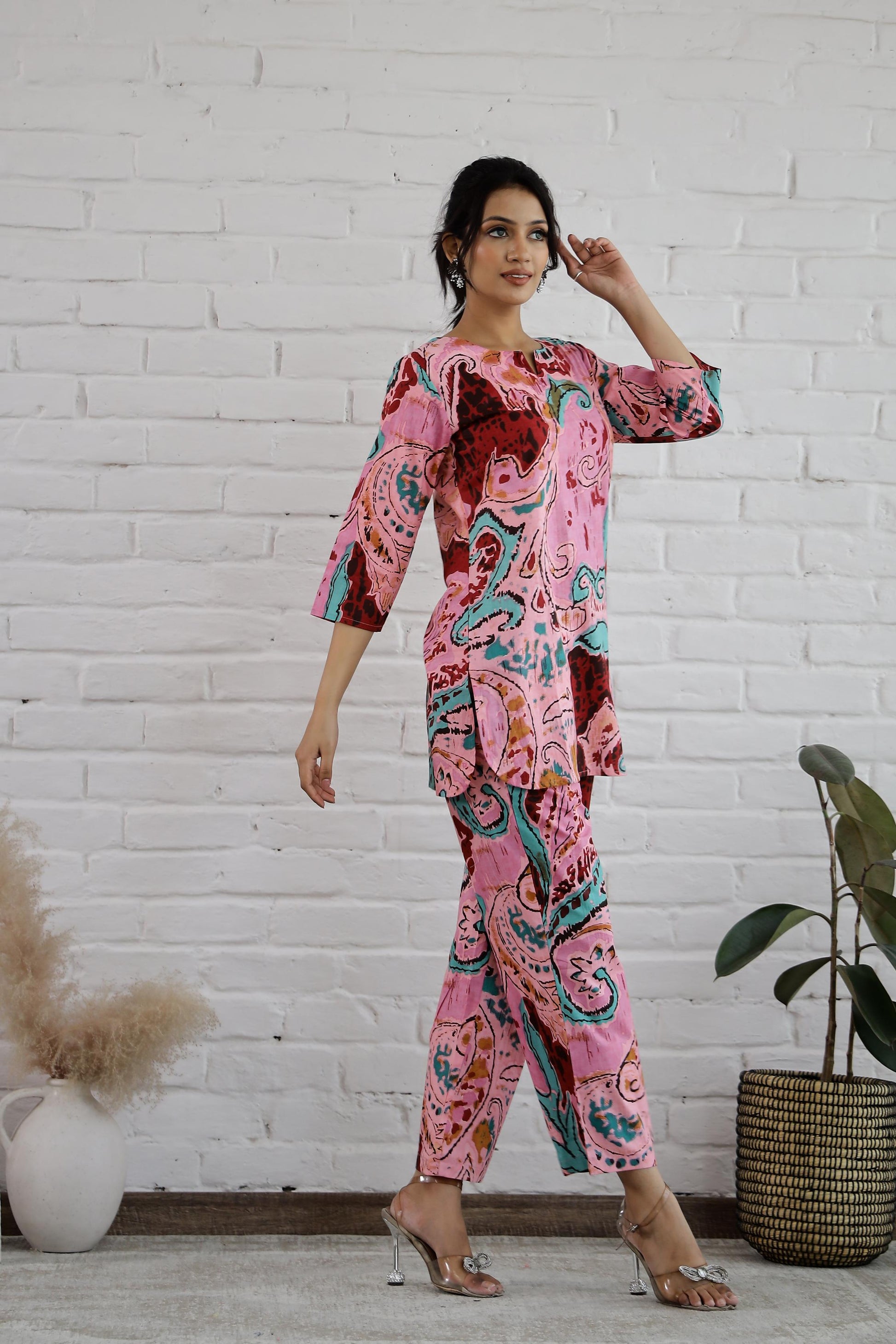 Cotton Printed Co-ord Set | Co-Ord Set | Shop stylish women's clothing online at Label Flavia |