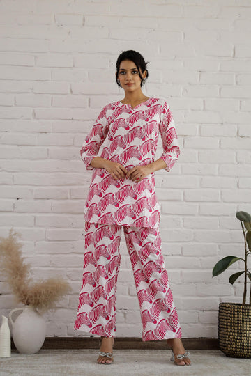 Cotton Printed Co-ord Set | Co-Ord Set | Shop stylish women's clothing online at Label Flavia |