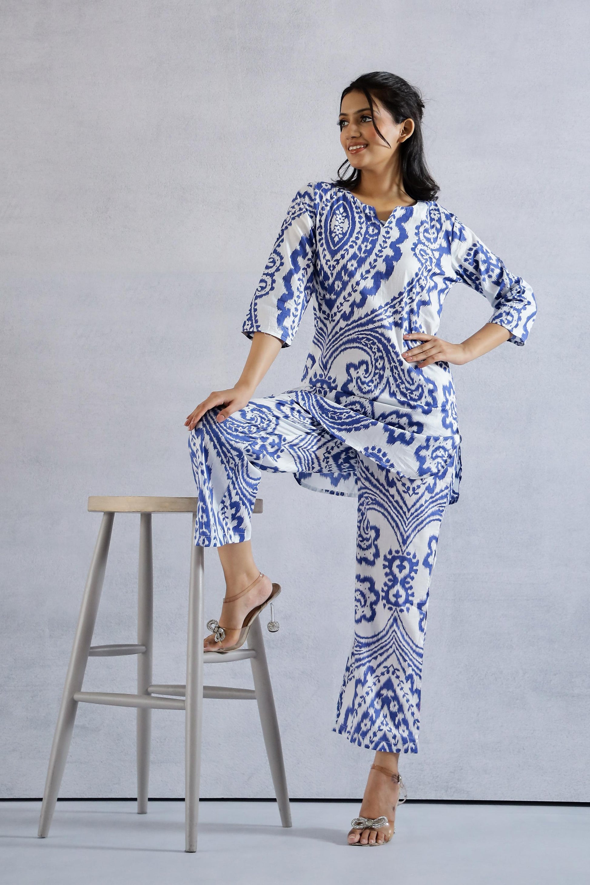 Cotton Printed Co-ord Set | Co-Ord Set | Shop stylish women's clothing online at Label Flavia |