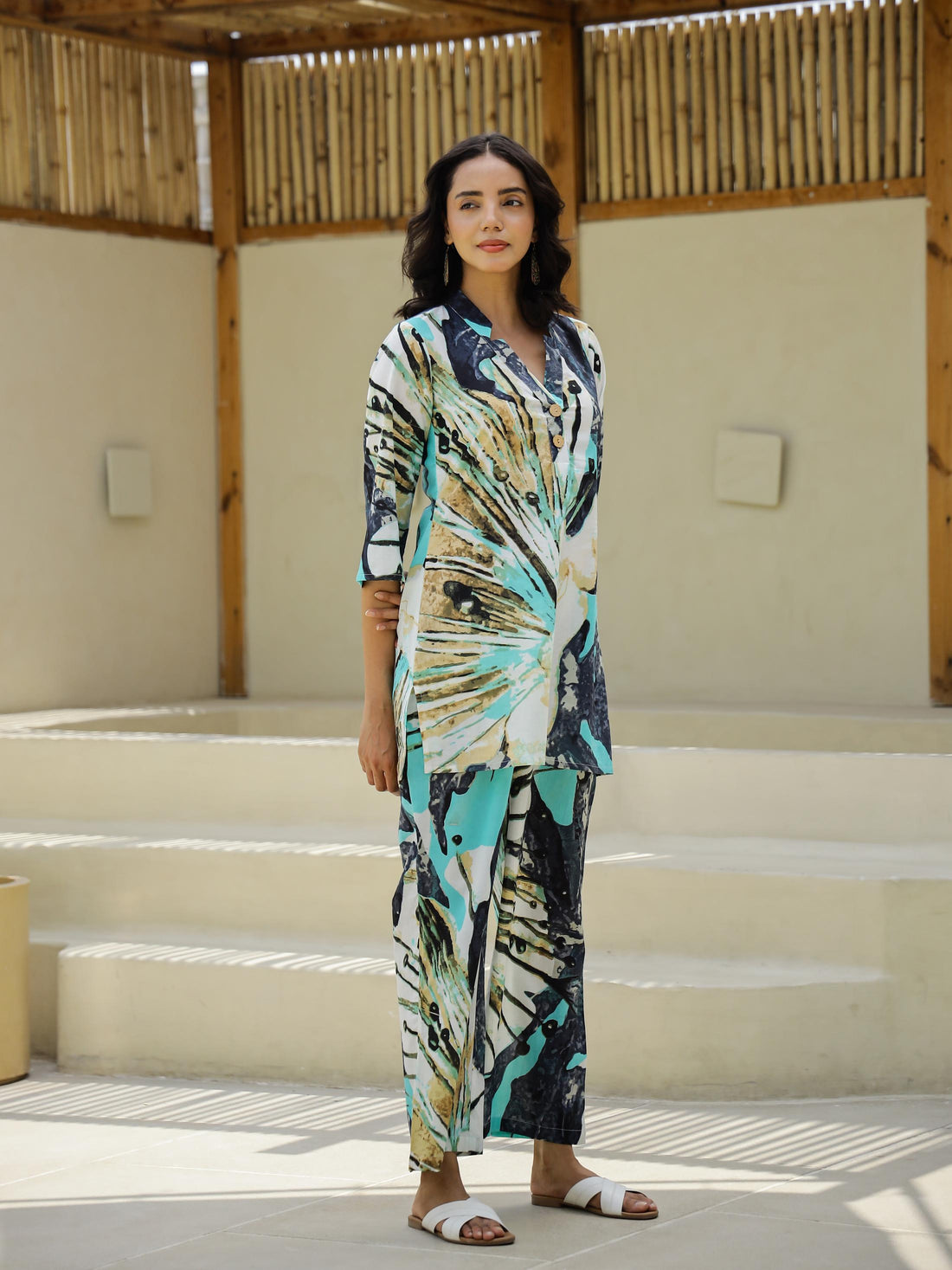 Cotton Printed Co-ord Set | Co-Ord Set | Shop stylish women's clothing online at Label Flavia |