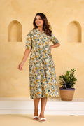 Cotton Printed Dress | A-Line Dress | Shop stylish women's clothing online at Label Flavia |