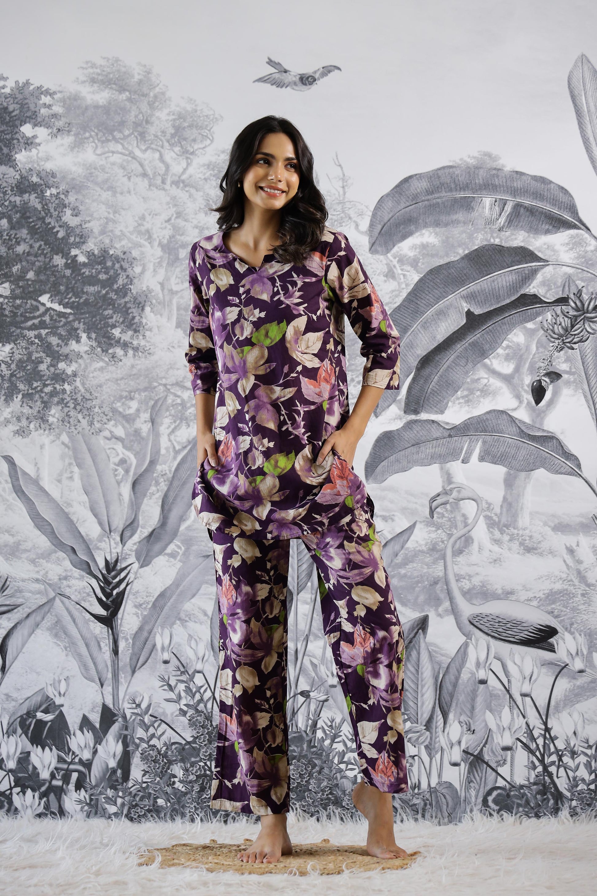 Cotton Printed Co-ord Set | Co-Ord Set | Shop stylish women's clothing online at Label Flavia |