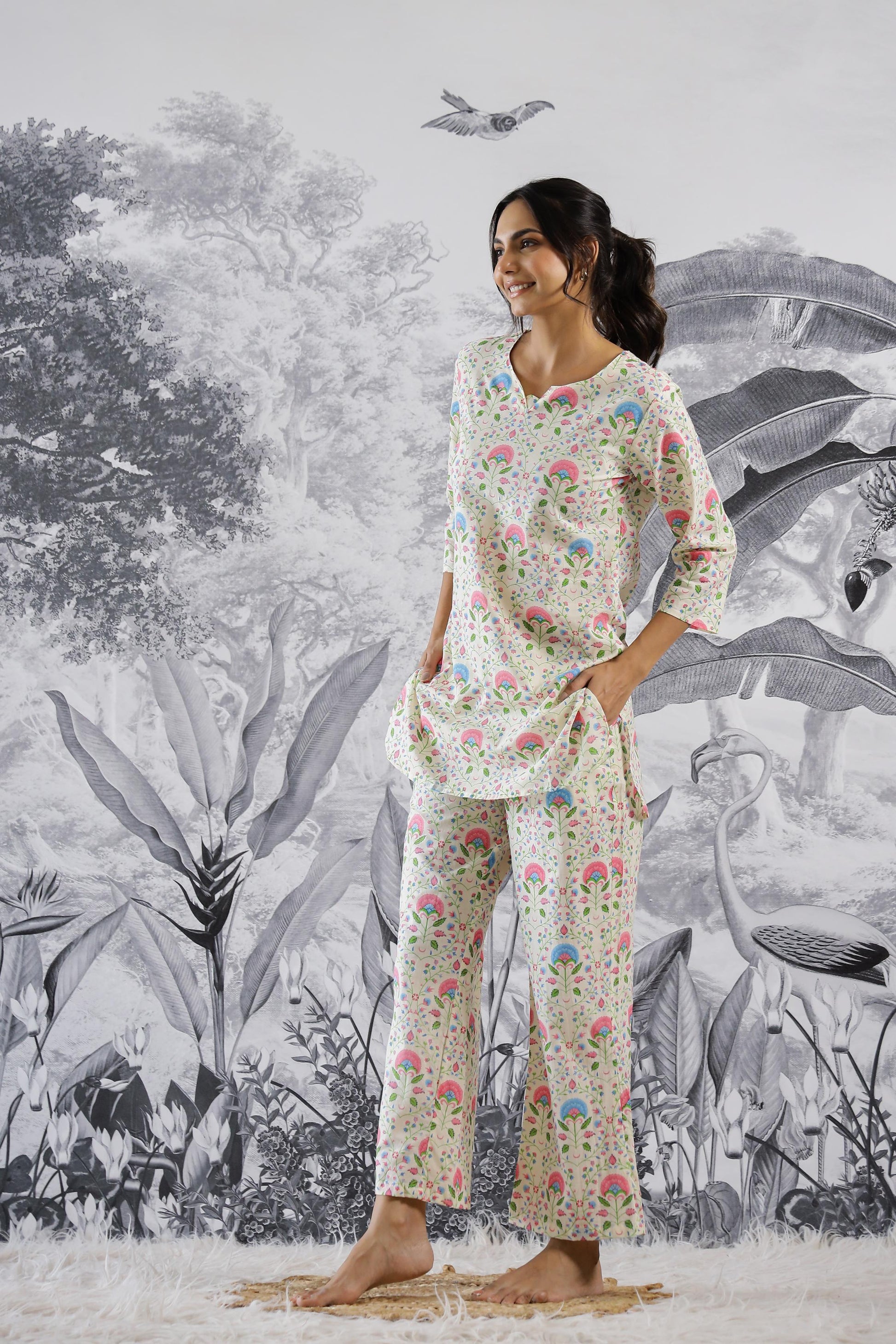 Cotton Printed Co-ord Set | Co-Ord Set | Shop stylish women's clothing online at Label Flavia |