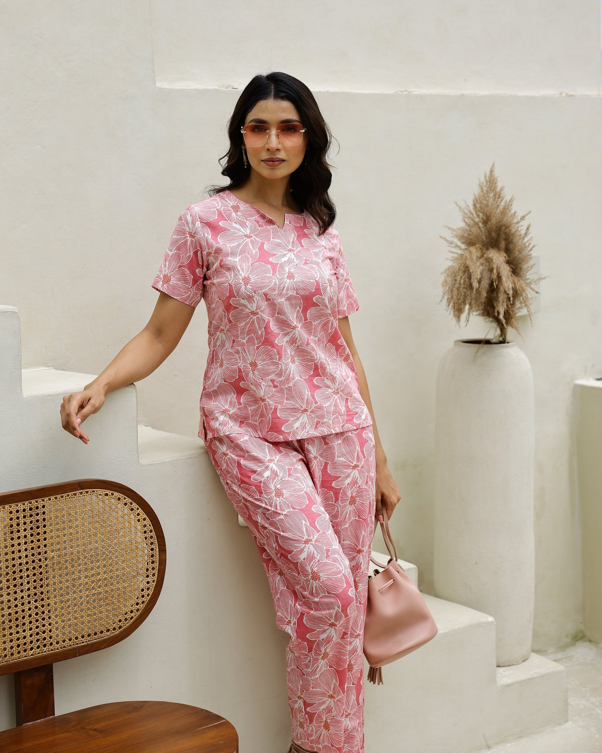 Cotton Printed Co-ord Set | Co-Ord Set | Shop stylish women's clothing online at Label Flavia |