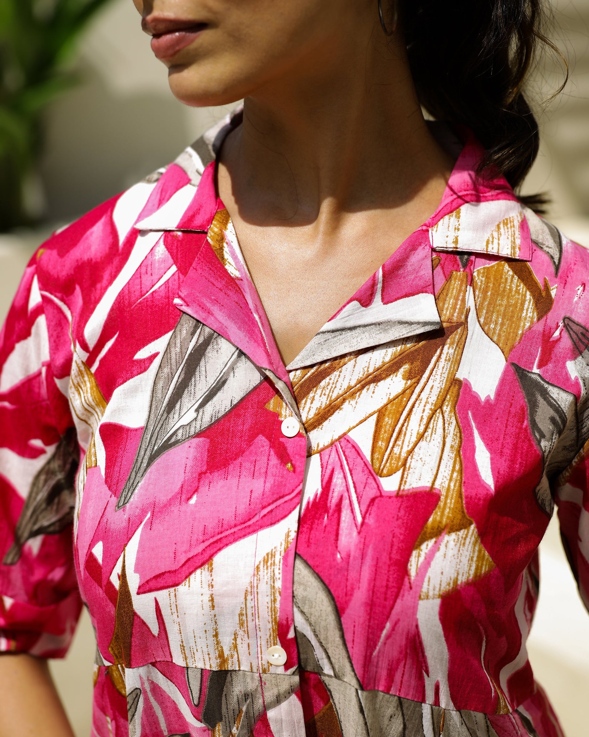 Cotton Printed Dress | A-Line Dress | Shop stylish women's clothing online at Label Flavia |