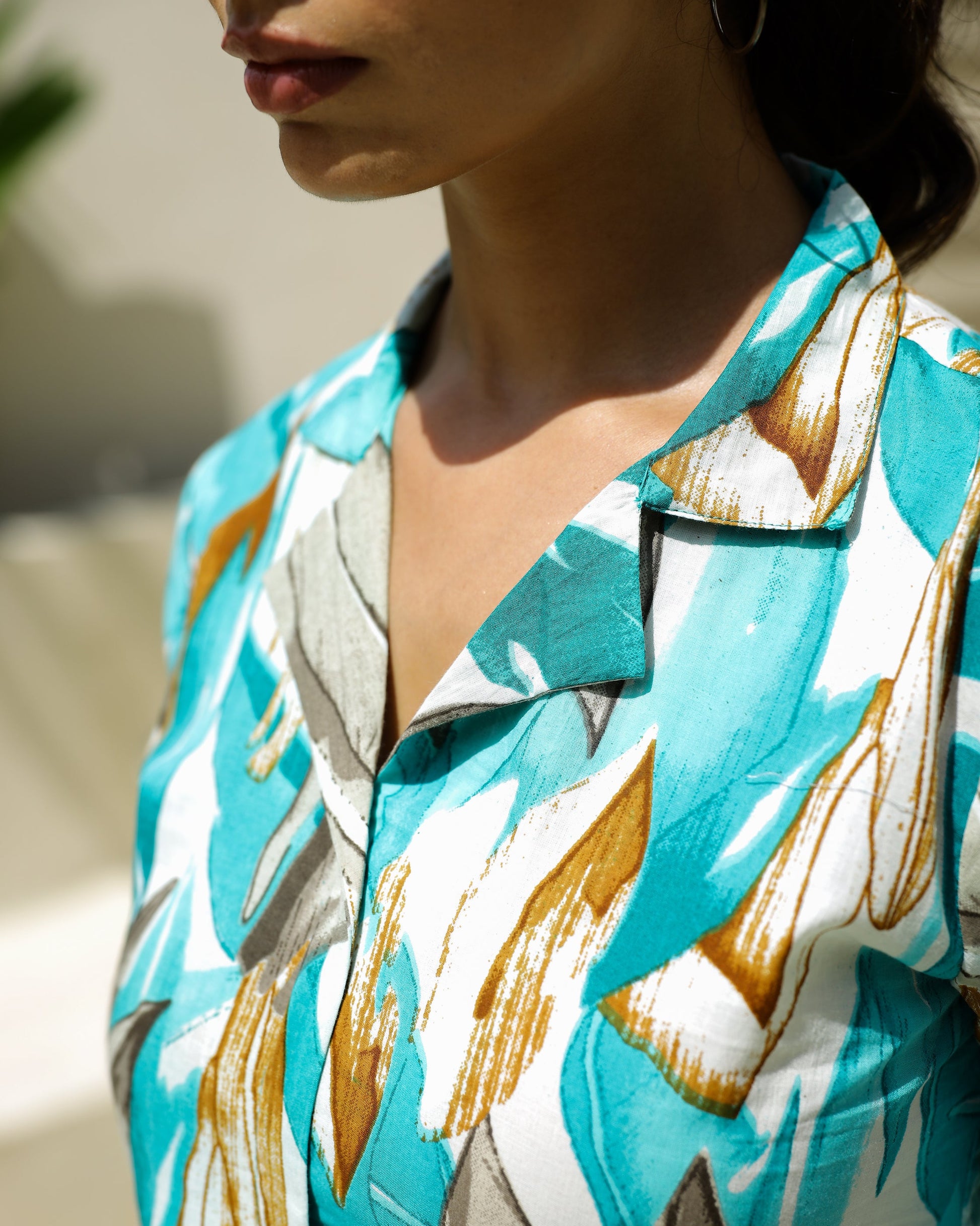 Cotton Printed Dress | A-Line Dress | Shop stylish women's clothing online at Label Flavia |