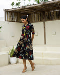 Cotton Printed Dress | A-Line Dress | Shop stylish women's clothing online at Label Flavia |