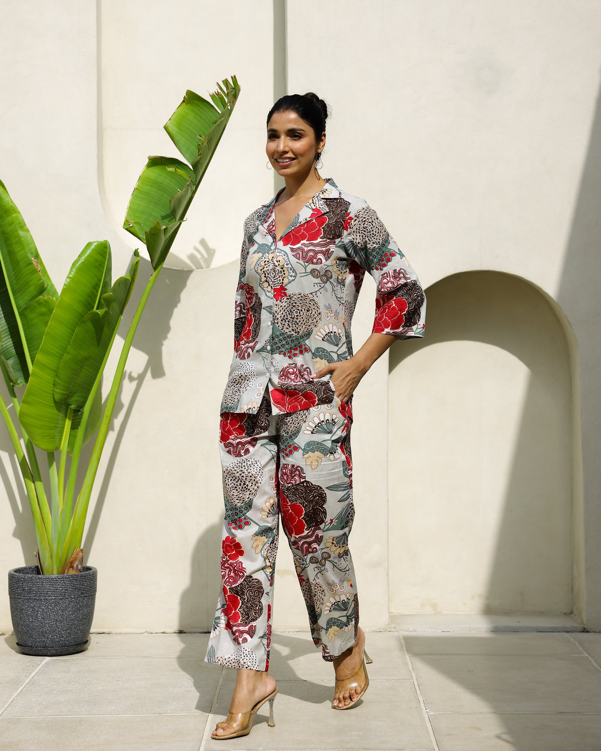 Cotton Printed Co-ord Set | Co-Ord Set | Shop stylish women's clothing online at Label Flavia |