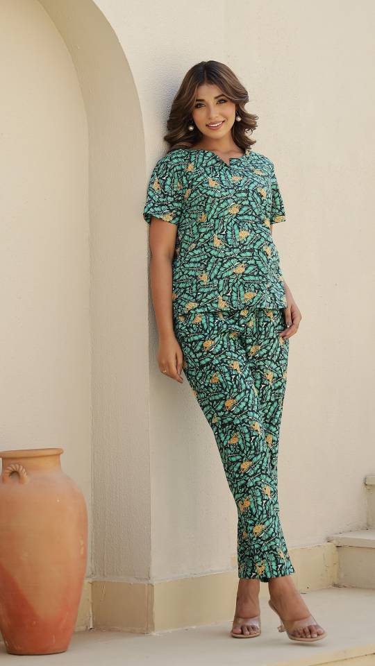 Stylish Cotton Printed Co-ord Set for Indian Women – Casual Elegance | Co-Ord Set | Shop stylish women's clothing online at Label Flavia |