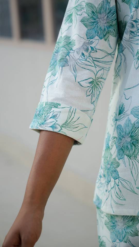 Floral Cotton Printed Co-ord Set for Indian Women – Casual Summer Style | Co-Ord Set | Shop stylish women's clothing online at Label Flavia |