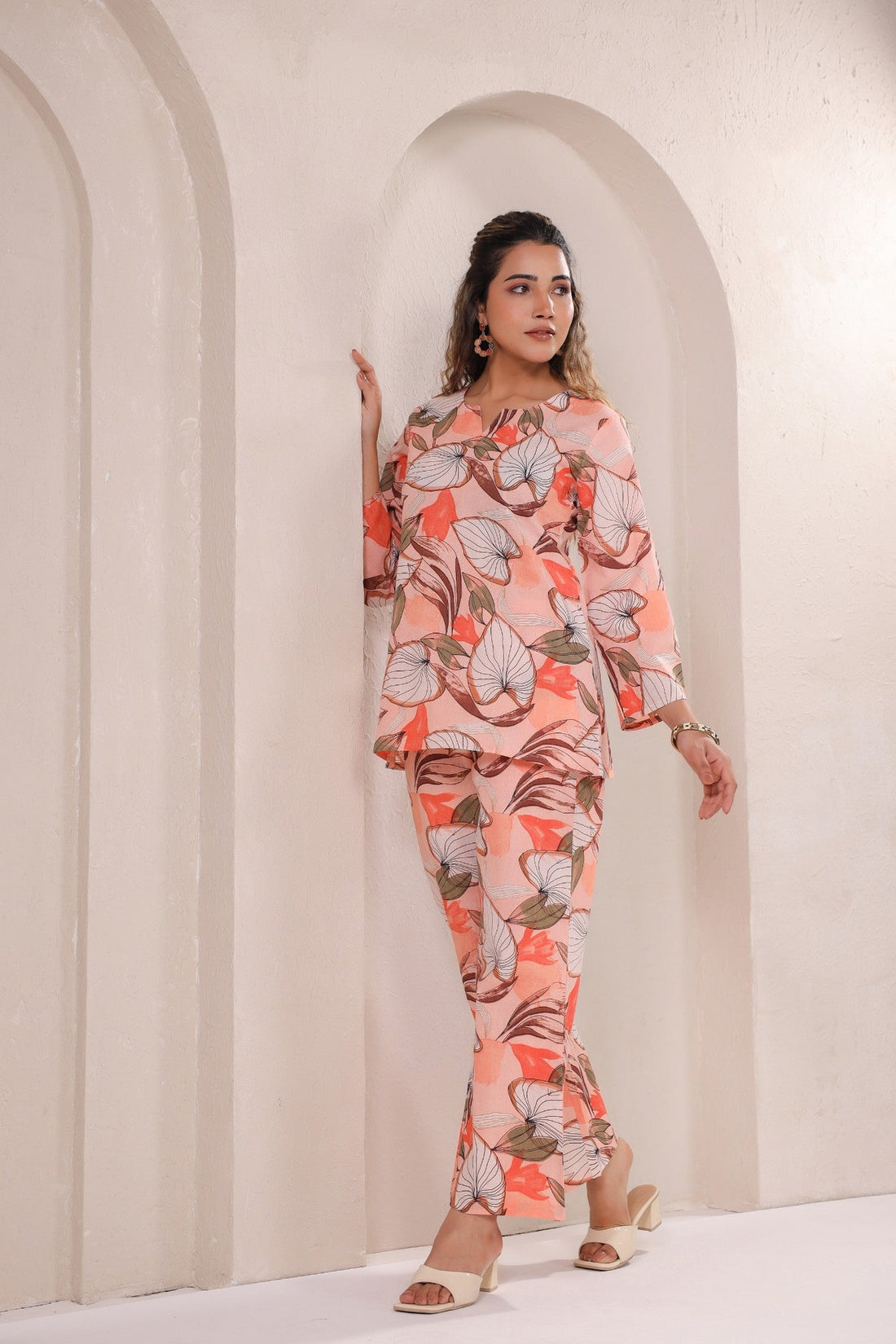 Radiant Bloom – Elegant Floral Co-ord Set