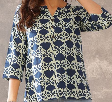 Breezy Essentials Cotton Tunic – Your Daily Style Companion