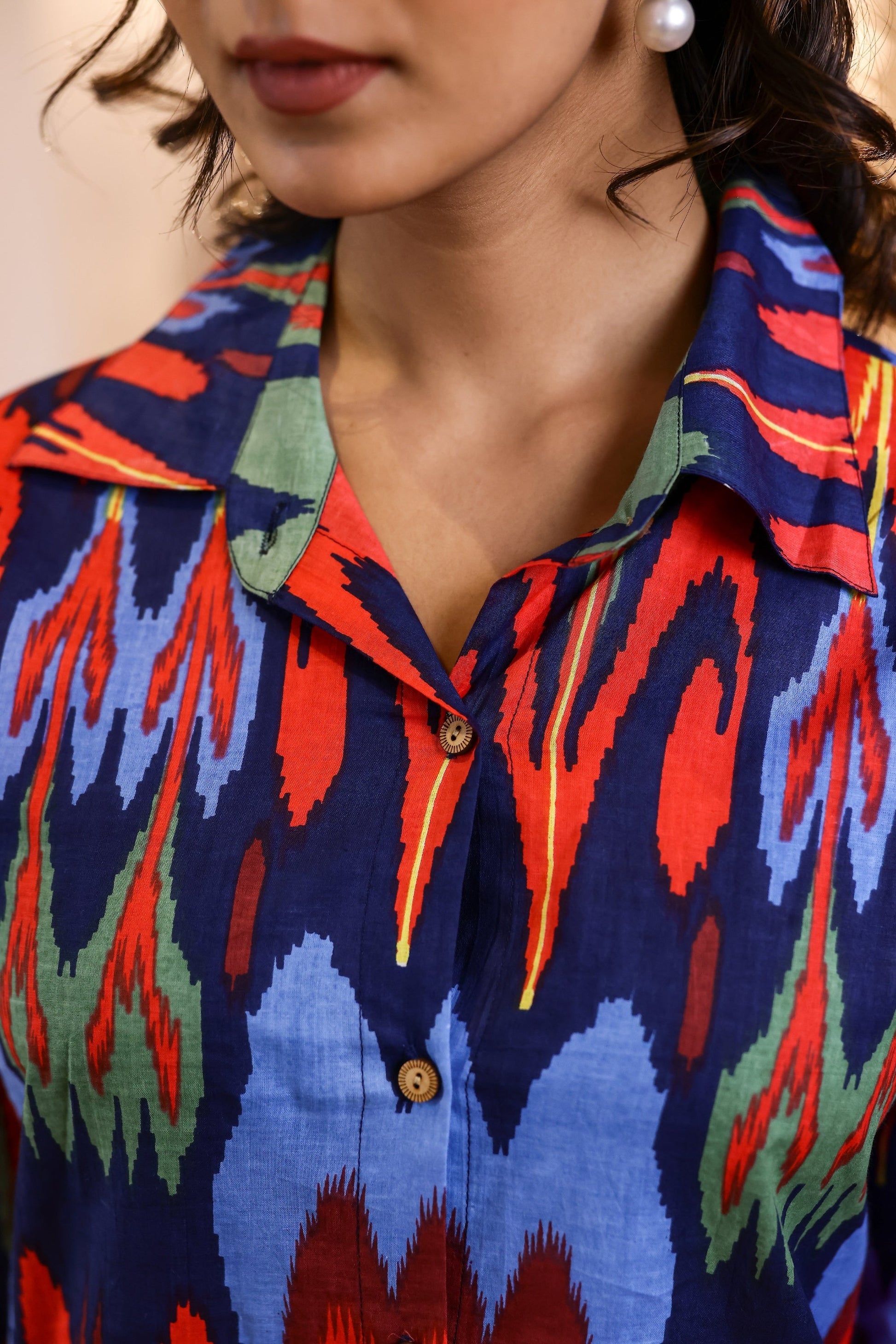 Cotton Printed Straight Cord Set | Co-Ord Set | Shop stylish women's clothing online at Label Flavia |