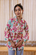 Women's Colorful Floral Shirt - Fun & Fresh | Women's Shirt | Shop stylish women's clothing online at Label Flavia |