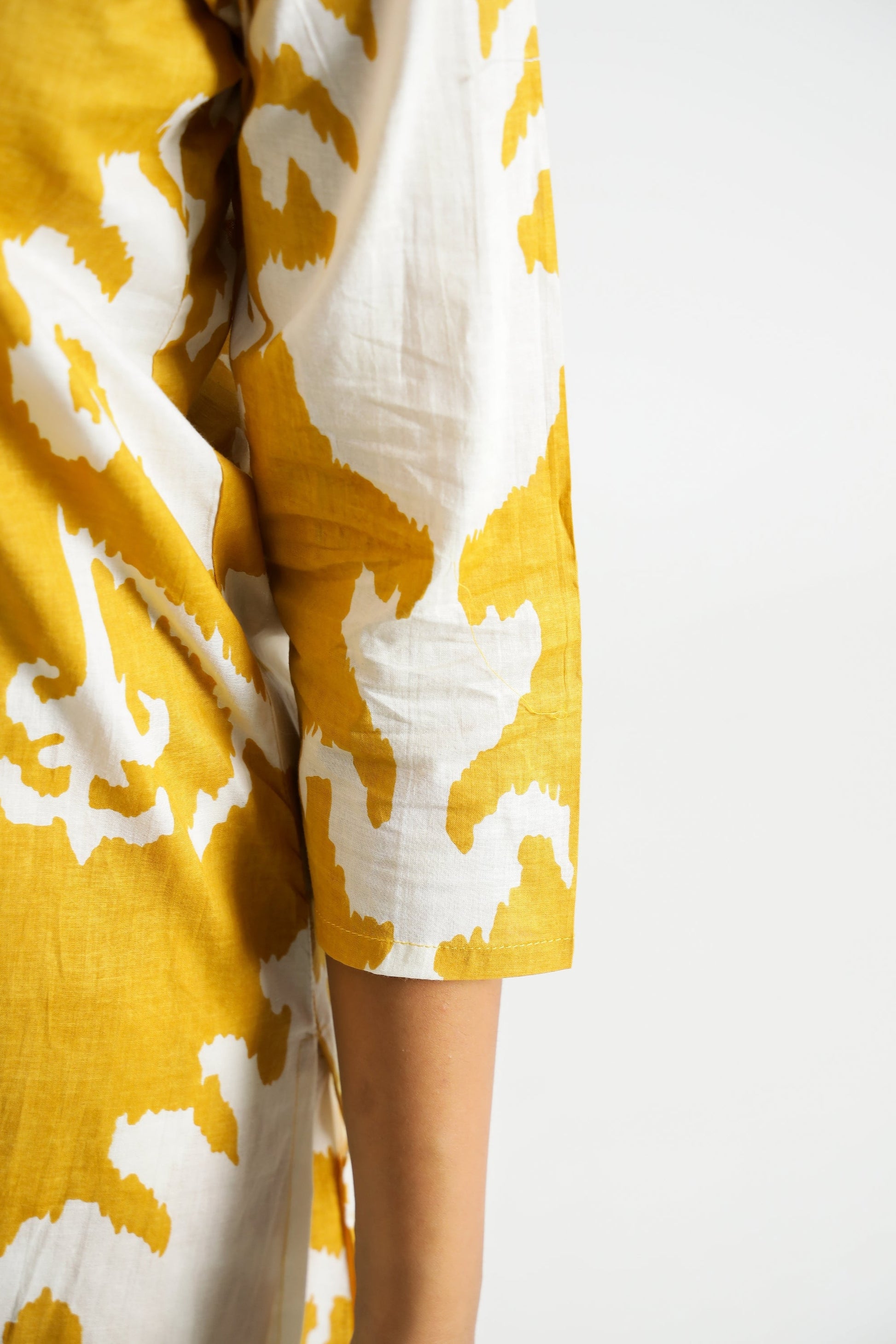 Yellow Motif Organic Printed Pure Cotton Loungewear Set | | Shop stylish women's clothing online at Label Flavia |