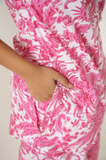 Pink Floral Lounge Set - Fresh, Feminine & Comfortable | Co-Ord Set | Shop stylish women's clothing online at Label Flavia |