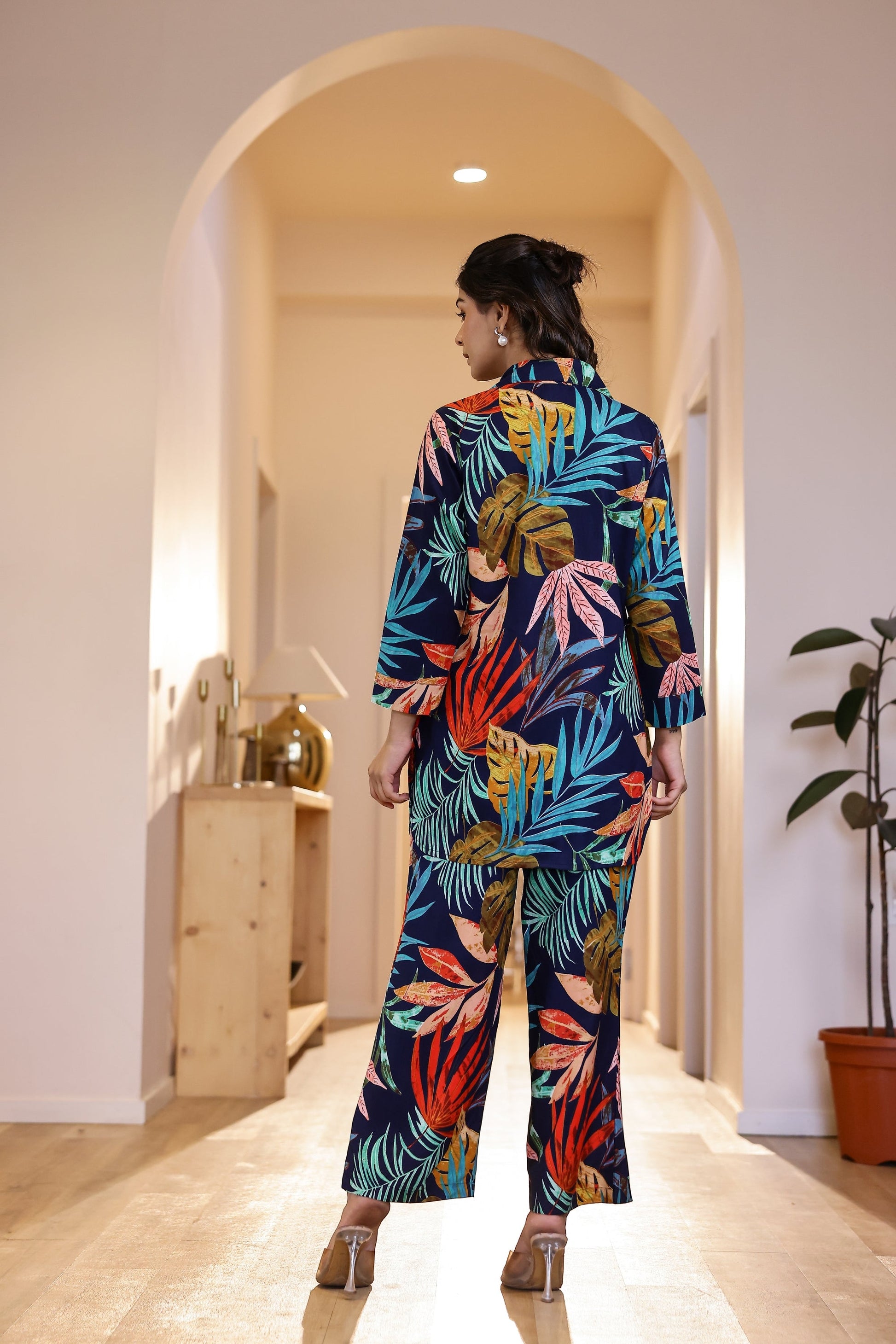 Cotton Printed Straight Cord Set | Co-Ord Set | Shop stylish women's clothing online at Label Flavia |