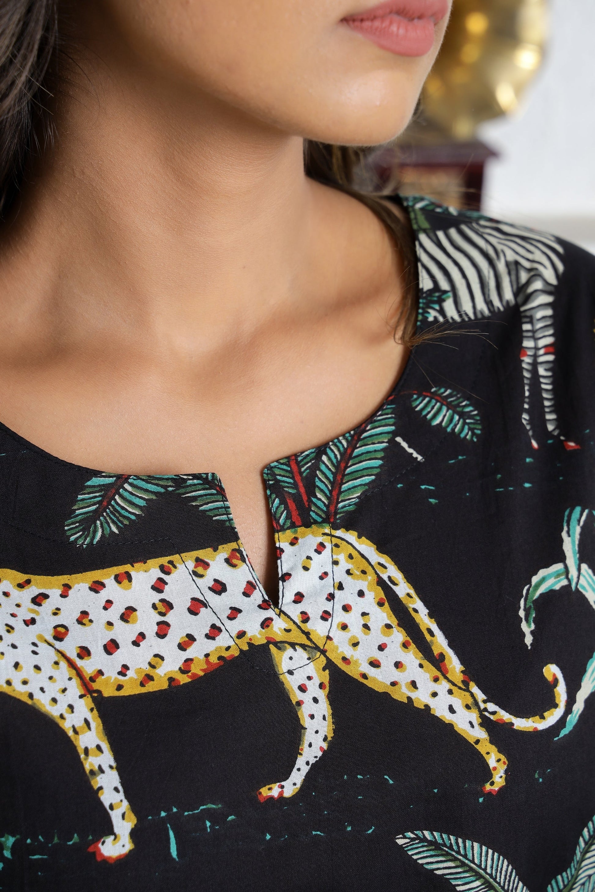 Trendy Black Animal Print Cotton Dream Co-Ord Set – Bold & Chic | Co-Ord Set | Shop stylish women's clothing online at Label Flavia |