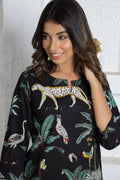 Trendy Black Animal Print Cotton Dream Co-Ord Set – Bold & Chic | Co-Ord Set | Shop stylish women's clothing online at Label Flavia |