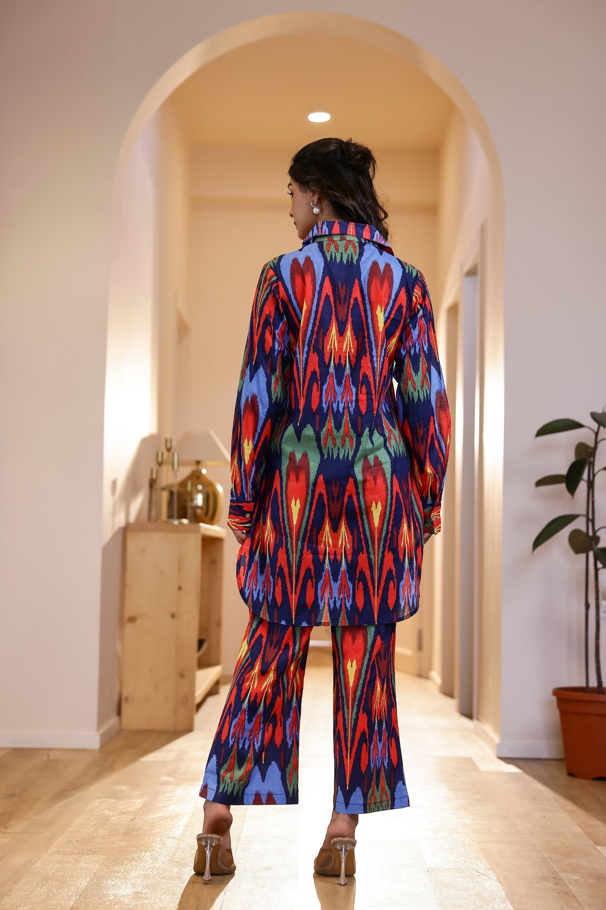 Cotton Printed Straight Cord Set | Co-Ord Set | Shop stylish women's clothing online at Label Flavia |