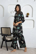 Trendy Black Animal Print Cotton Dream Co-Ord Set – Bold & Chic | Co-Ord Set | Shop stylish women's clothing online at Label Flavia |