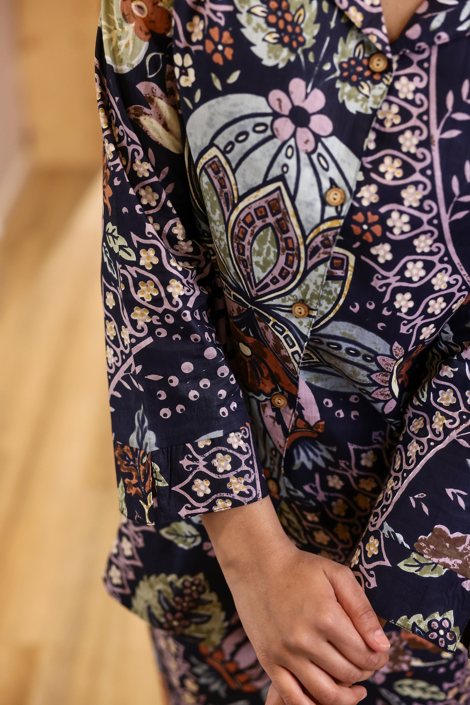 Cotton Printed Straight Cord Set | Co-Ord Set | Shop stylish women's clothing online at Label Flavia |