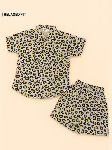 Boys' Wild Style Leopard Print Coord Set