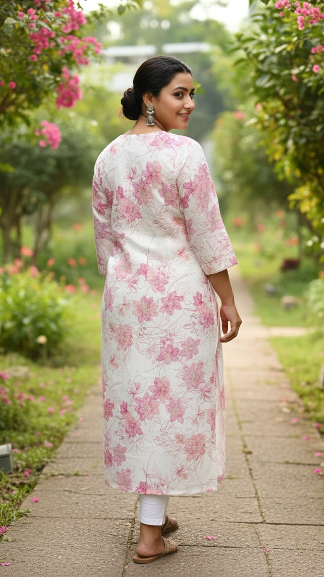 Plus Size Printed Kurta