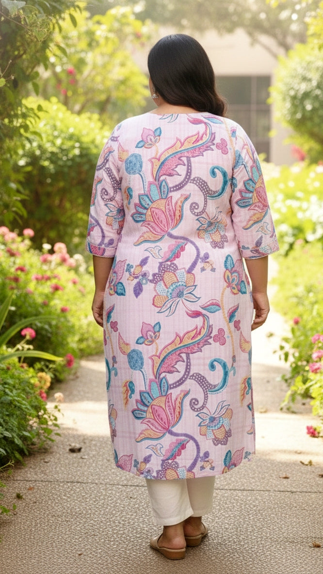 Plus Size Printed Kurta