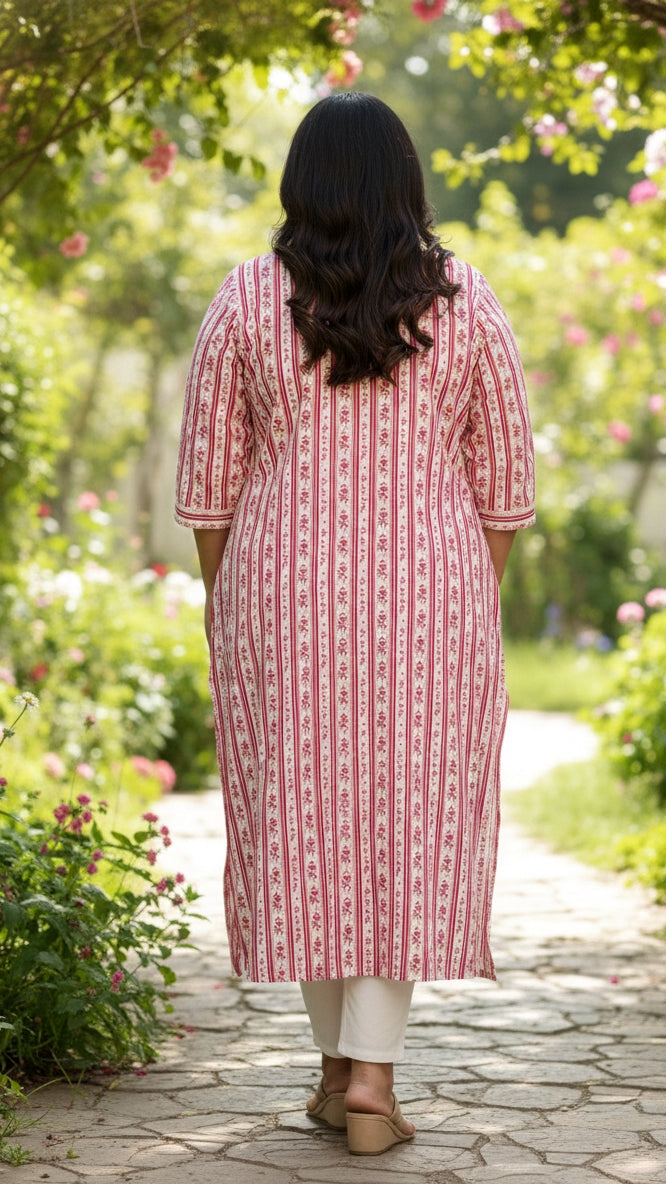 Plus Size Printed Kurta