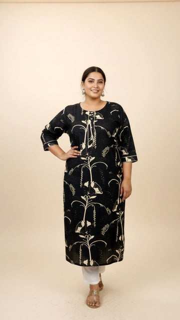 Plus Size Printed Kurta