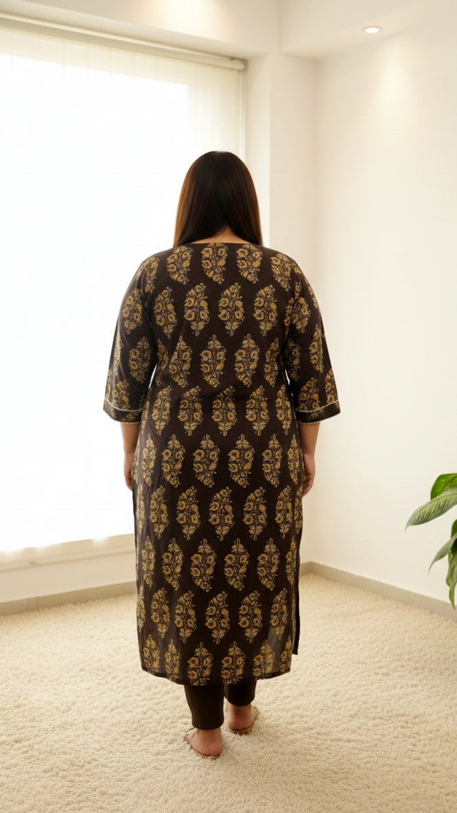 Plus Size Printed Kurta