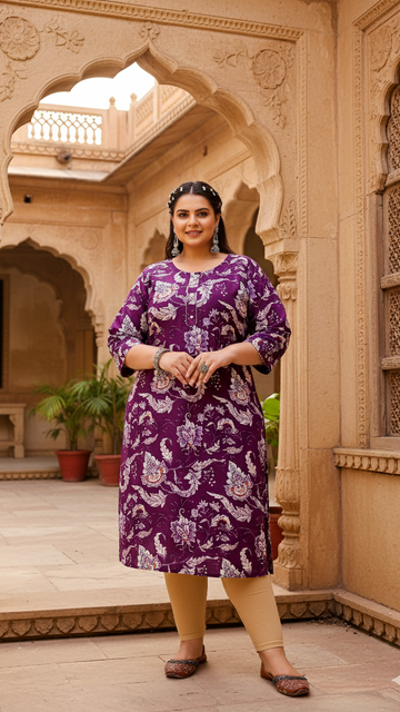 Ethnic Bloom Plus Size Kurta