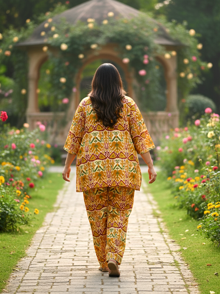 Trendy Plus Size Cotton Co-ord Set – Versatile Outfit for All Occasions