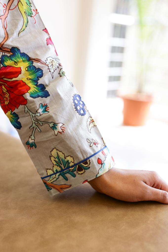 Cotton Printed Night Suit | Co-Ord Set | Shop stylish women's clothing online at Label Flavia |