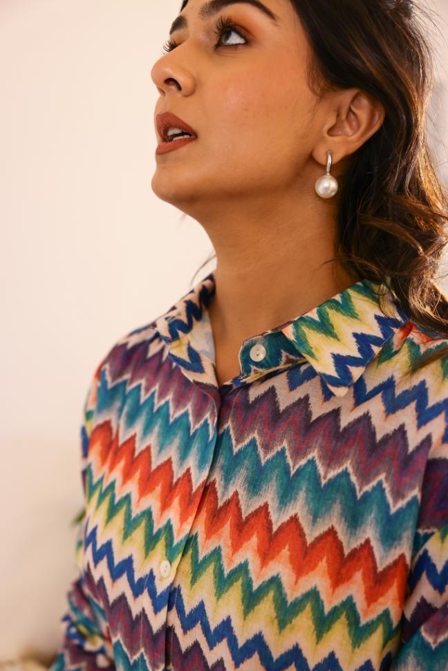 Cotton Printed Night Suit | Co-Ord Set | Shop stylish women's clothing online at Label Flavia |