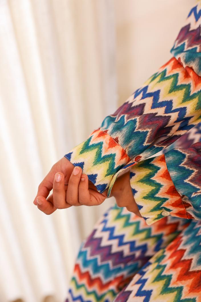 Cotton Printed Night Suit | Co-Ord Set | Shop stylish women's clothing online at Label Flavia |