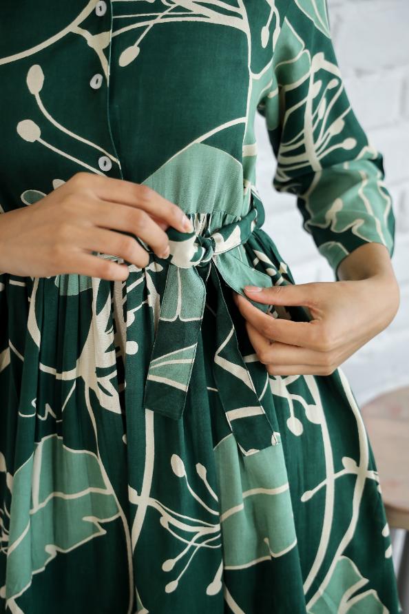 Cotton Printed Long Flared Cord Set | Co-Ord Set | Shop stylish women's clothing online at Label Flavia |