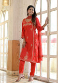 Rayon Embroidered Kurta Set | | Shop stylish women's clothing online at Label Flavia |