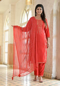 Rayon Embroidered Kurta Set | | Shop stylish women's clothing online at Label Flavia |