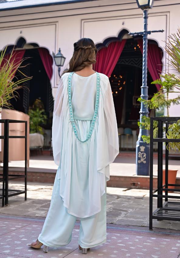 Stylish Crop Top and Dupatta Set | | Shop stylish women's clothing online at Label Flavia |