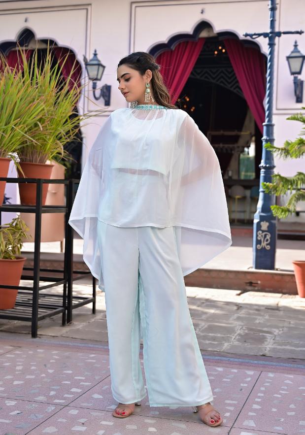 Stylish Crop Top and Dupatta Set | | Shop stylish women's clothing online at Label Flavia |