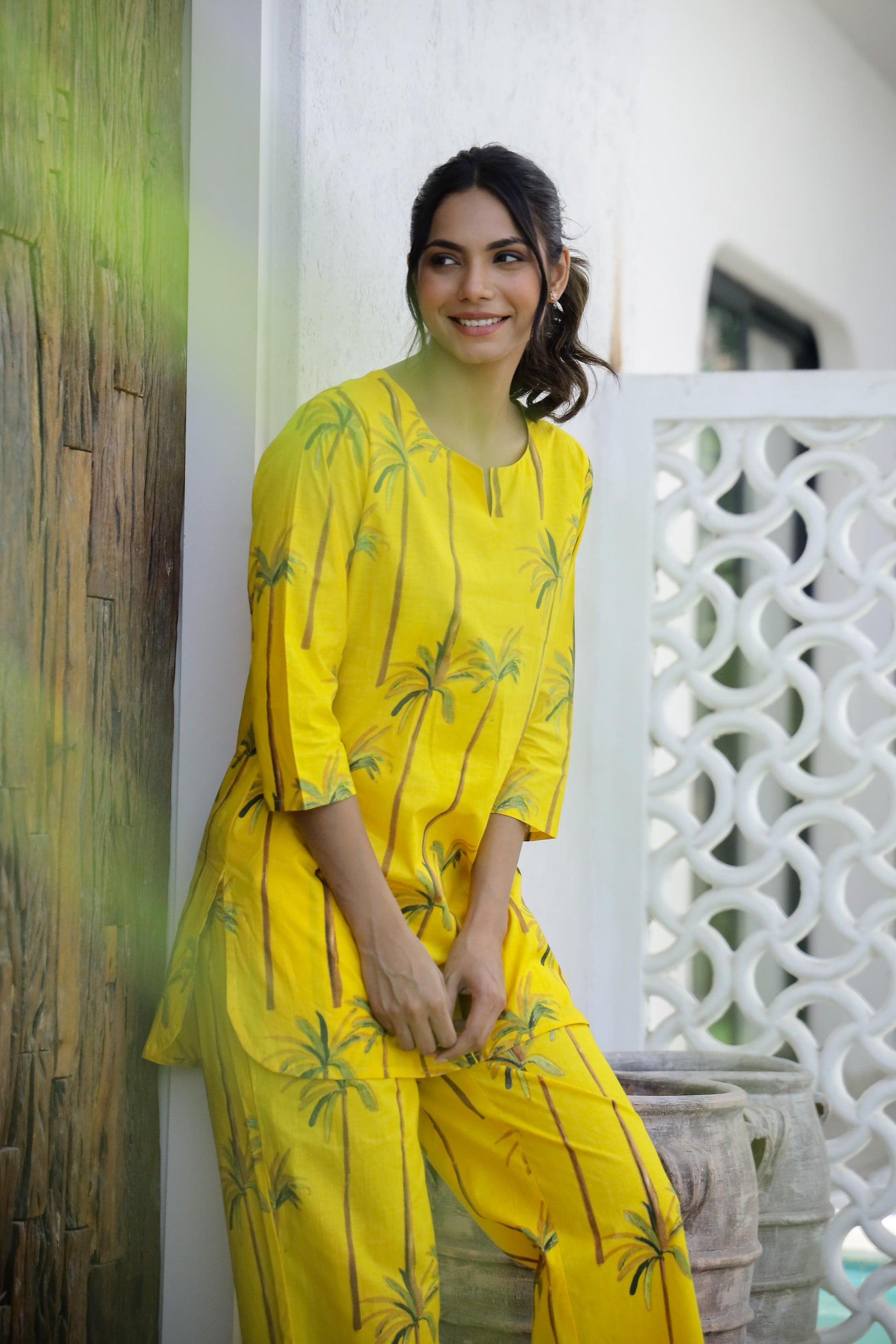 Cotton Printed Cord Set | Co-Ord Set | Shop stylish women's clothing online at Label Flavia |