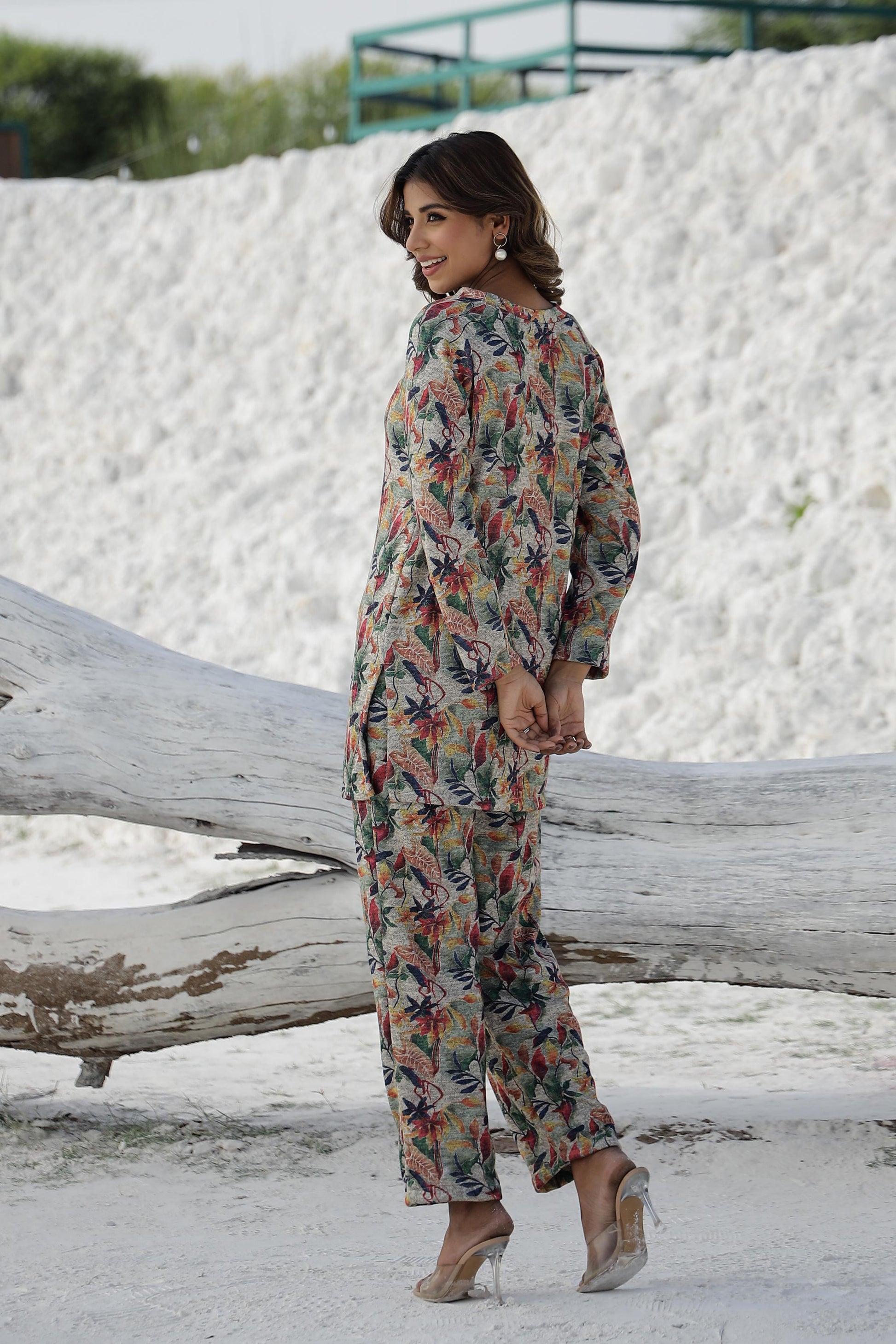 Elegant Pashmina Woolen Co-ord Set for Indian Women – Winter Collection | Co-Ord Set | Shop stylish women's clothing online at Label Flavia |